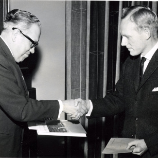 Fabrik Iföverken Utdelning betyg Höganäskursen 1964