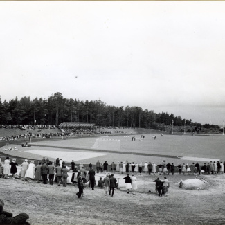 Bromölla Invigning av Strandängen Idrottsplats 1960