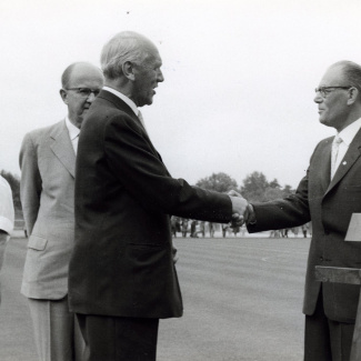 Bromölla Invigning av Strandängen Ordf Skånes Idrottsförbund 1960