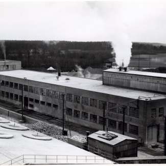 Fabrik Iföverken Golvplattfabriken 1962