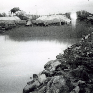 Fabrik Iföverken Södra delen av fabriksomr. vid Pynten 1950