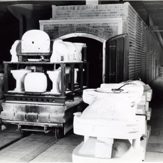 Fabrik Iföverken Sanitetsgodsfabriken Tunnelugn 1940