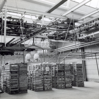 Fabrik Iföverken Sanitetsgodsfabriken Godstransport Lager 1950