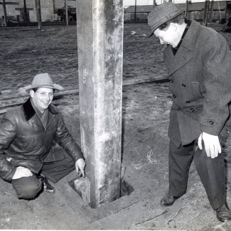 Fabrik Iföverken Isolatorfabriken Kallagerbyggnad Orvar Gunnerdal höger 1961