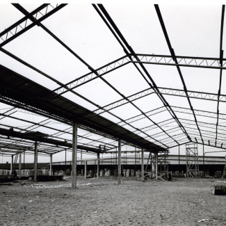 Fabrik Iföverken Isolatorfabriken Kallagerbyggnad 1961