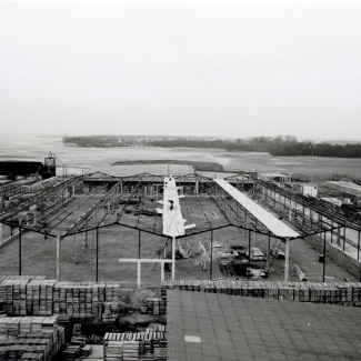 Fabrik Iföverken Isolatorfabriken Kallagerbyggnad 1961