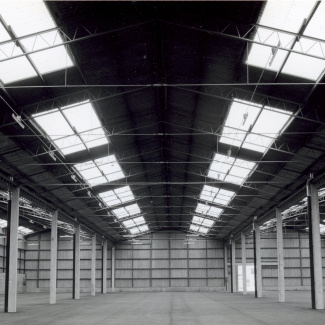 Fabrik Iföverken Isolatorfabriken Kallagerbyggnad 1962