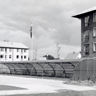 Bromölla Tiansväg "Paranthuset" Kv Kvadraten Garage 1960