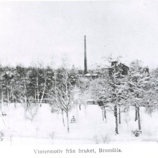 Bromölla Vintermotiv mot Bruket 1910