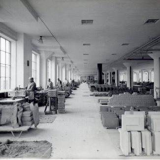 Fabrik Iföverken Chamottefabriken Klappning 1940