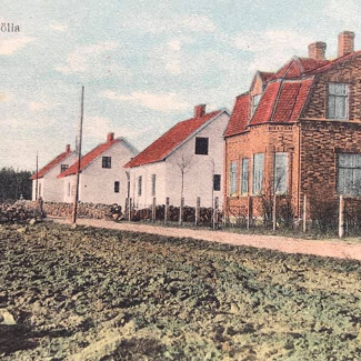 Bromölla Tiansväg (mot norr) "Kråkslottet" Byggt 1918 i eldfast tegel